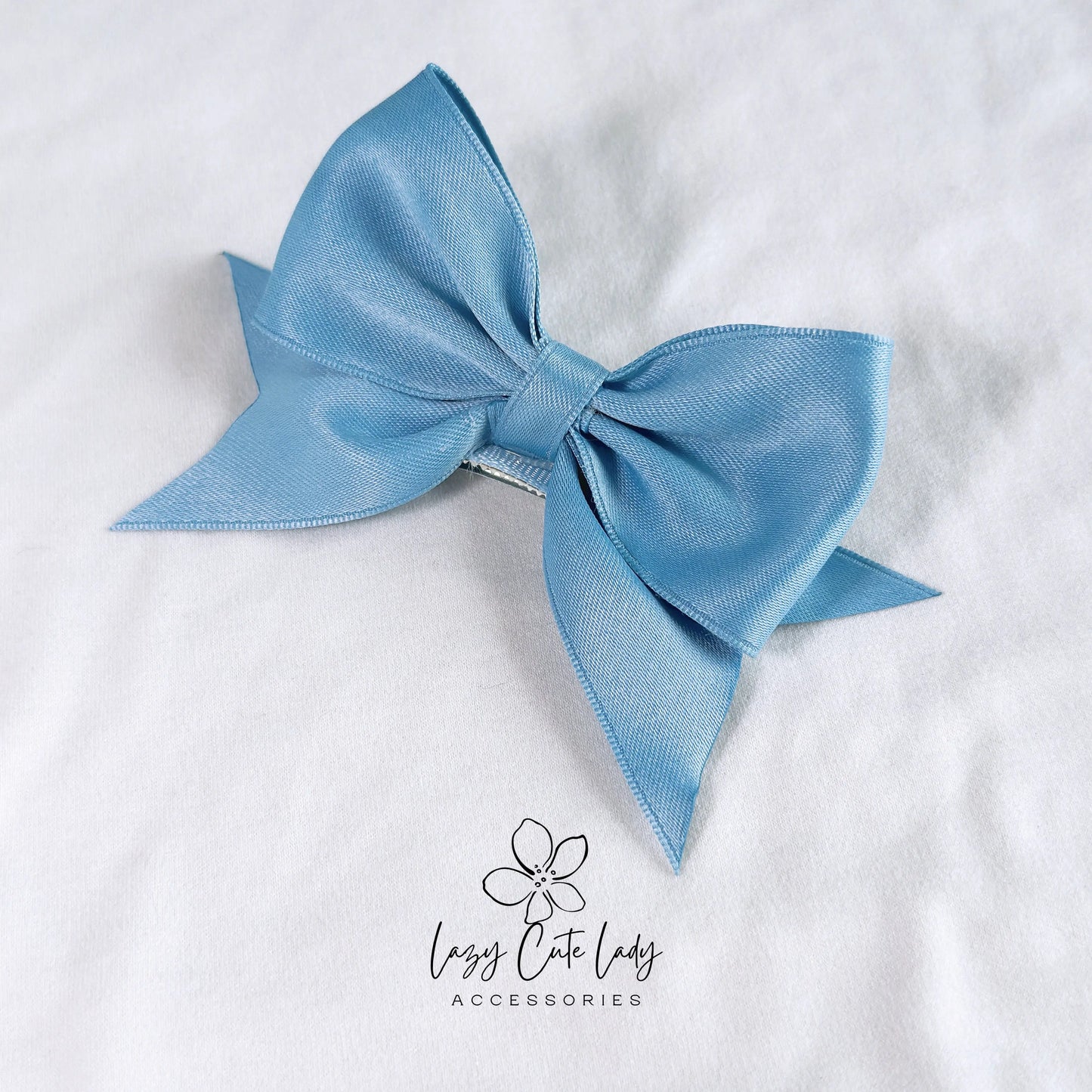 Cute Satin Hair Bow Clips - Hair accessory- Hair clips for girl - gift