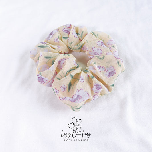 Lilac Blossom Delight Hair Scrunchies