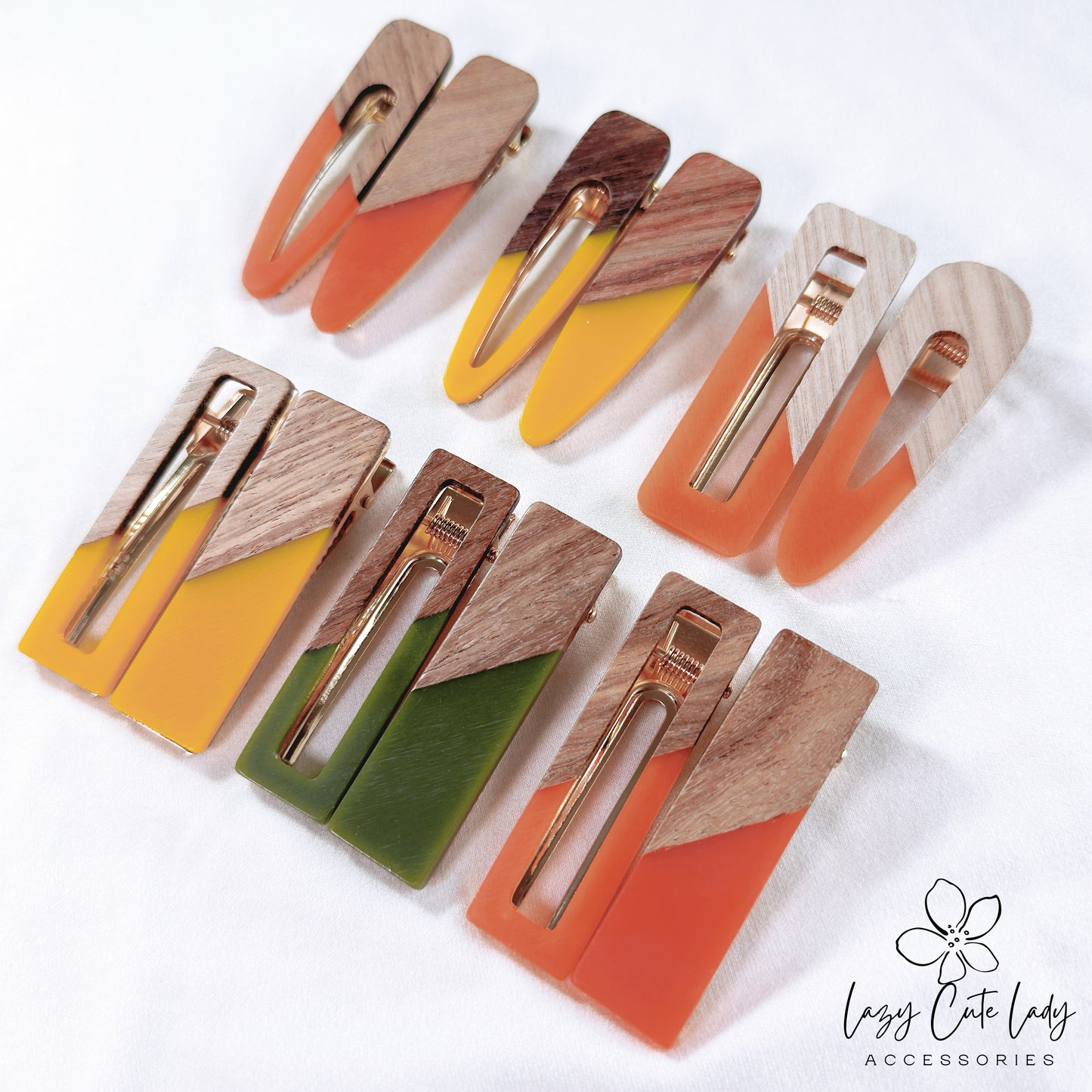 Nature-inspired Hair Clips Set