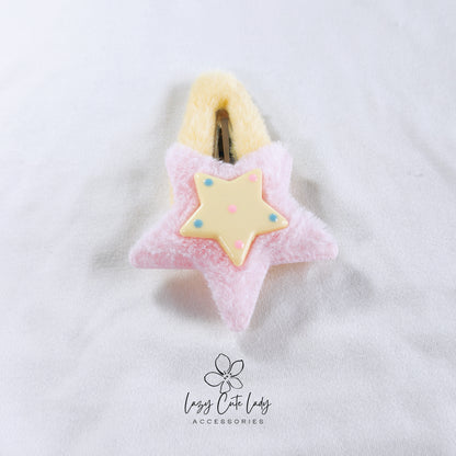 Plush Star Hair Clip Series- Hair clips- Hair Claw - Star clips - for girl for women