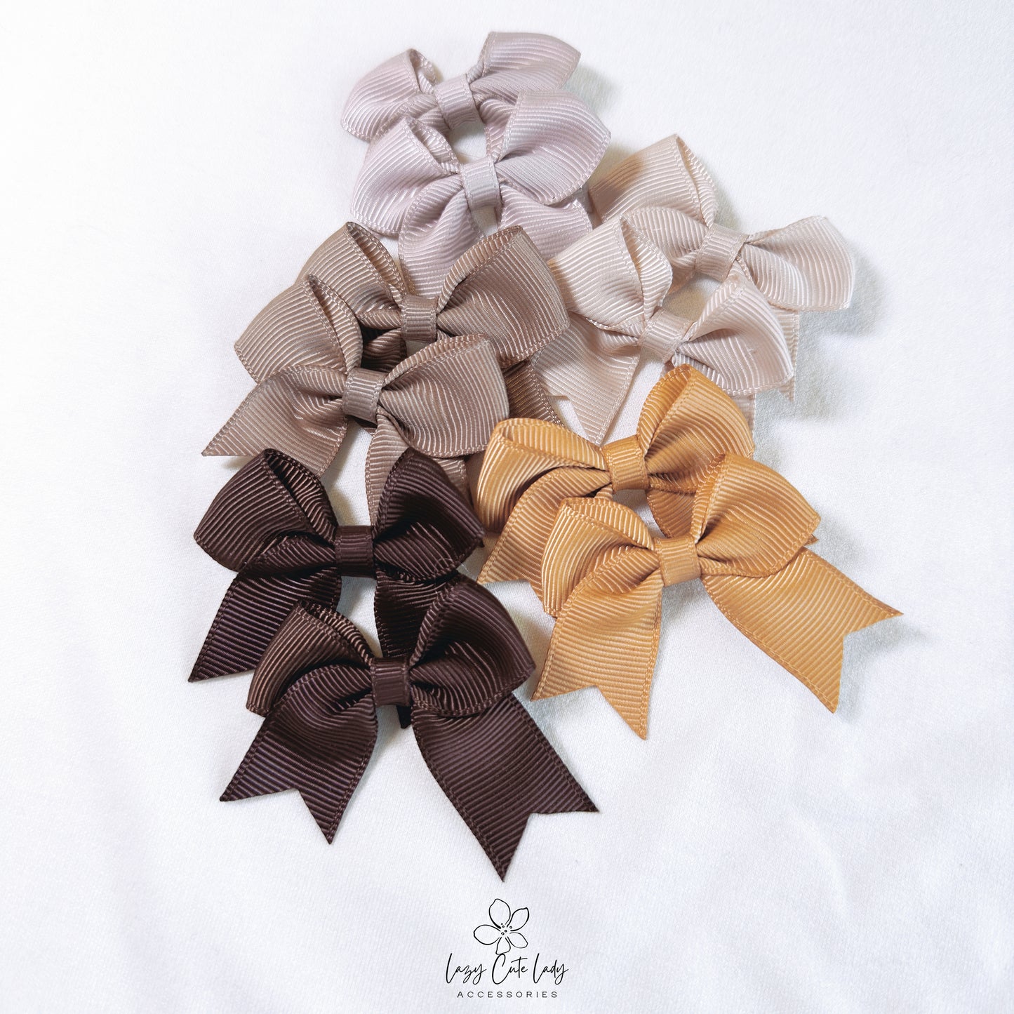 Mini Bow Hair Clips Set – Cute and Versatile - Baby Hair Accessory- 15 different colors
