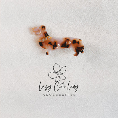 Adorable Dachshund-Shaped Hair Clip – Fashionable and Playful Accessory-Cute Dog HairClips