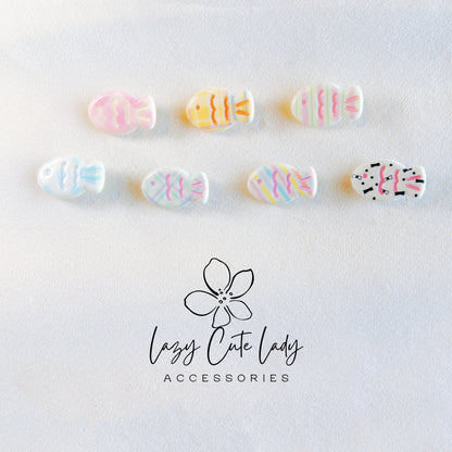 Lazy Cute Lady – Mini Fish Clip Collection- Baby hair Clips- Cute hair Clips- Gift