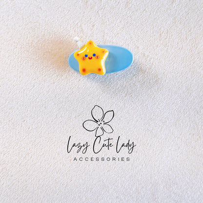Cheesy Birthday Star Hair Clip - Hair Accessory