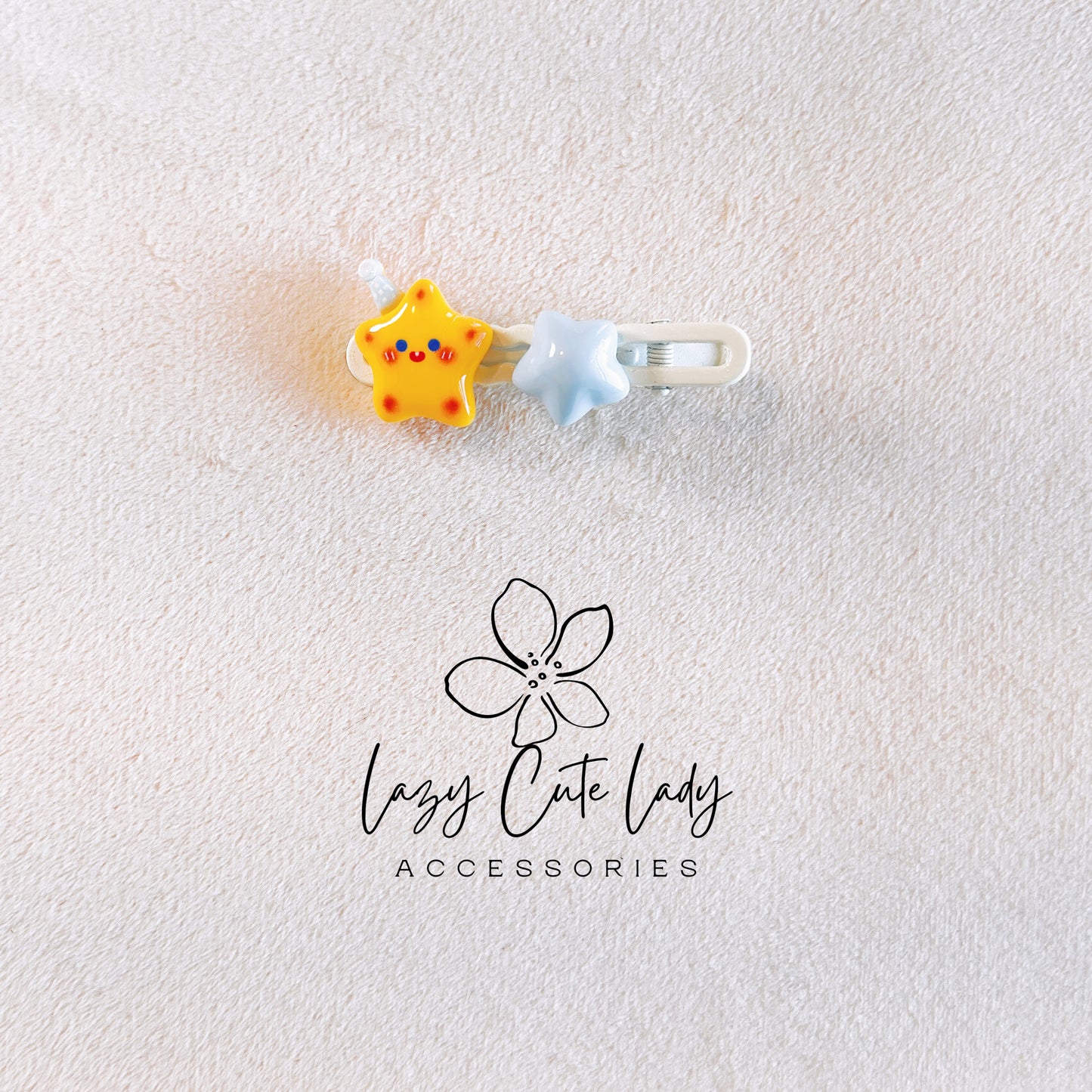 Cheesy Birthday Star Hair Clip - Hair Accessory