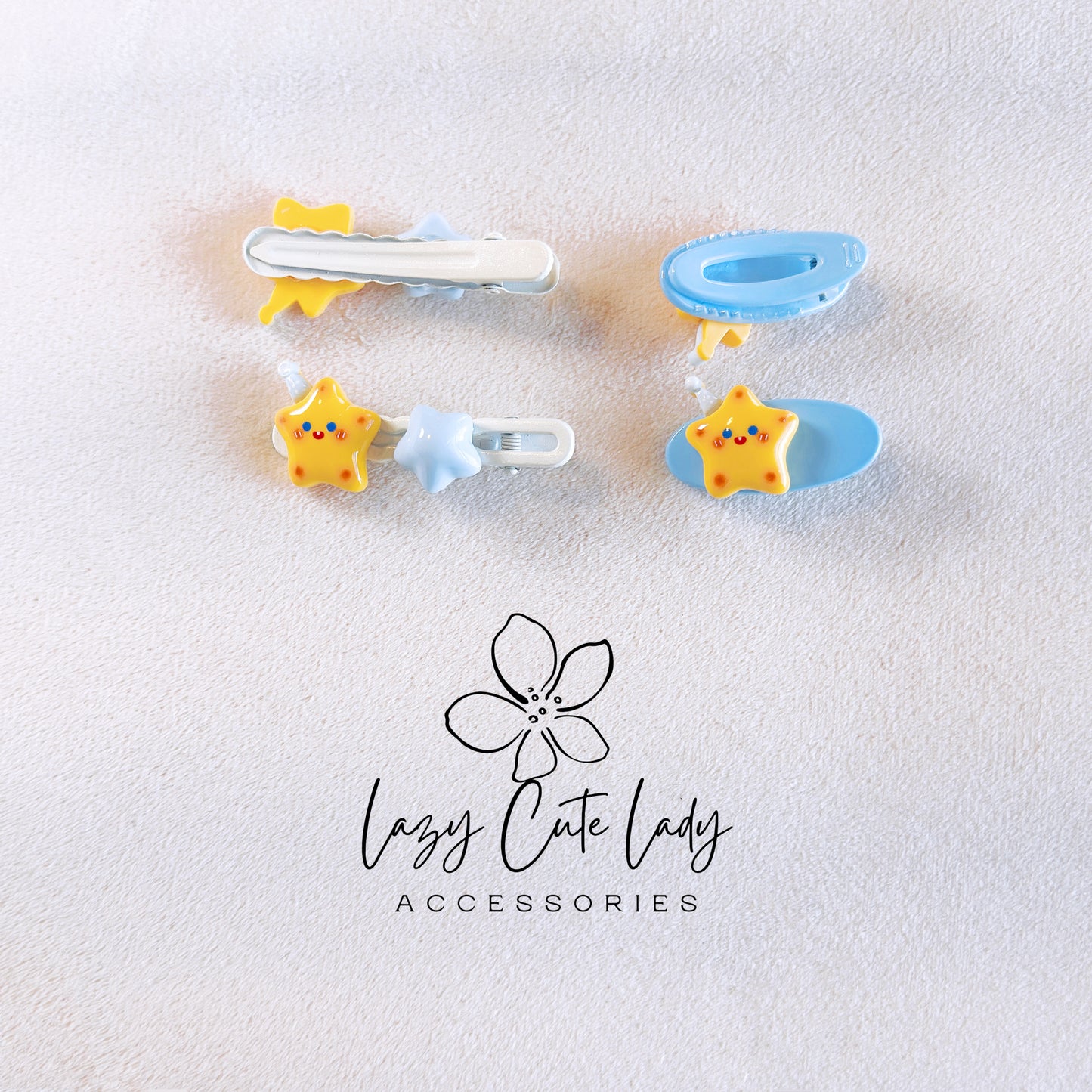 Cheesy Birthday Star Hair Clip - Hair Accessory