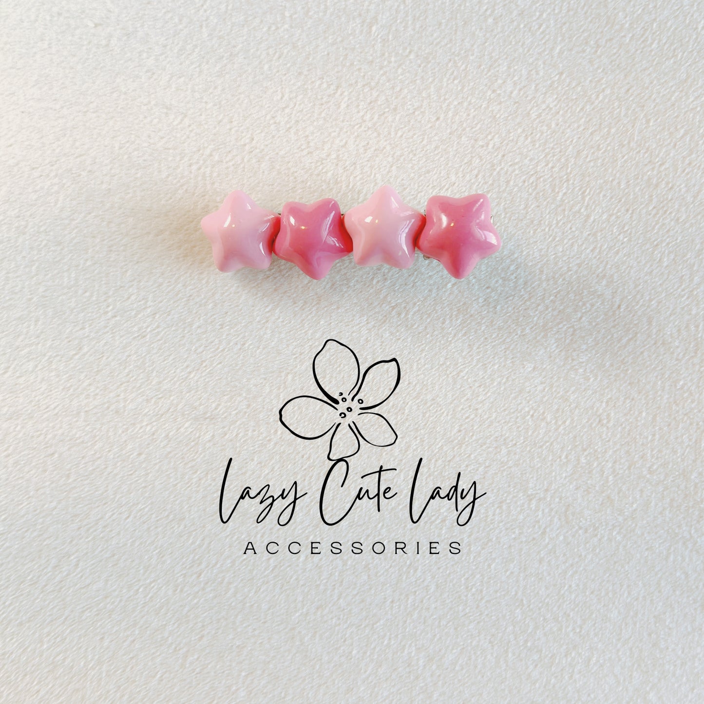 Pink Heart Hair Clip Set – Cute & Sweet Hair Accessories in Light and Dark Pink for Girls & All Ages