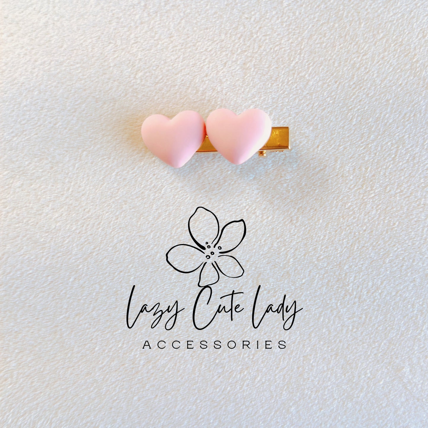 Pink Heart Hair Clip Set – Cute & Sweet Hair Accessories in Light and Dark Pink for Girls & All Ages