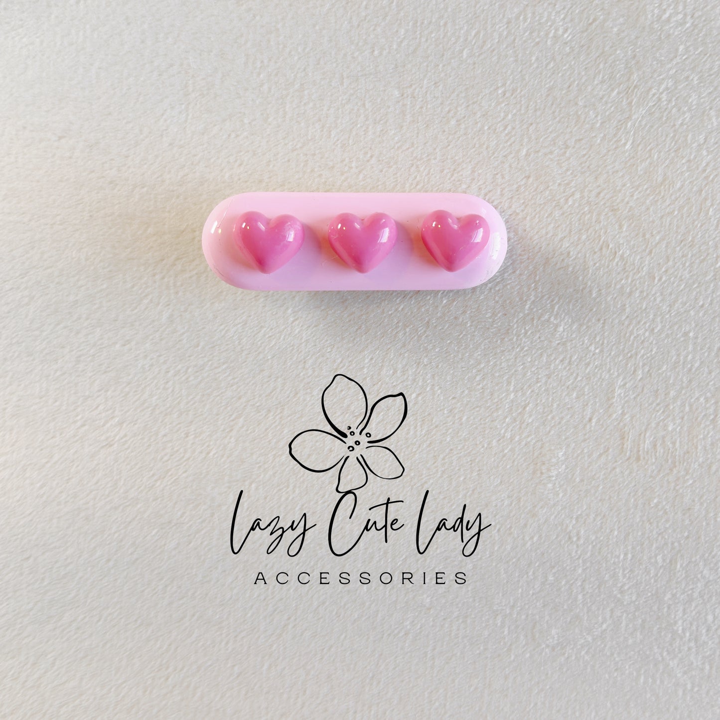 Pink Heart Hair Clip Set – Cute & Sweet Hair Accessories in Light and Dark Pink for Girls & All Ages