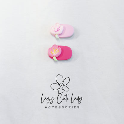 Trio of Blossoms Hair Set – Sakura, Peach & Tulip Edition- Gift