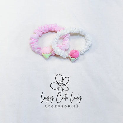 Trio of Blossoms Hair Set – Sakura, Peach & Tulip Edition- Gift