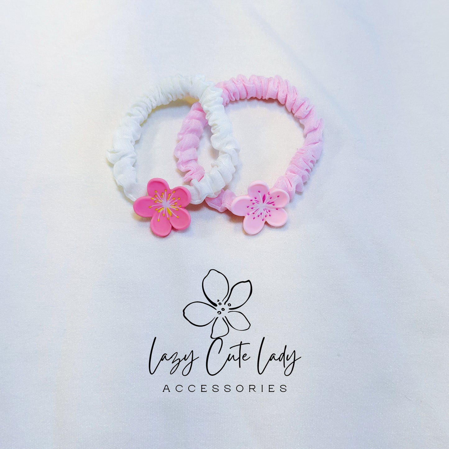 Trio of Blossoms Hair Set – Sakura, Peach & Tulip Edition- Gift