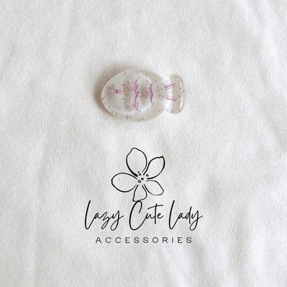 Lazy Cute Lady – Mini Fish Clip Collection- Baby hair Clips- Cute hair Clips- Gift