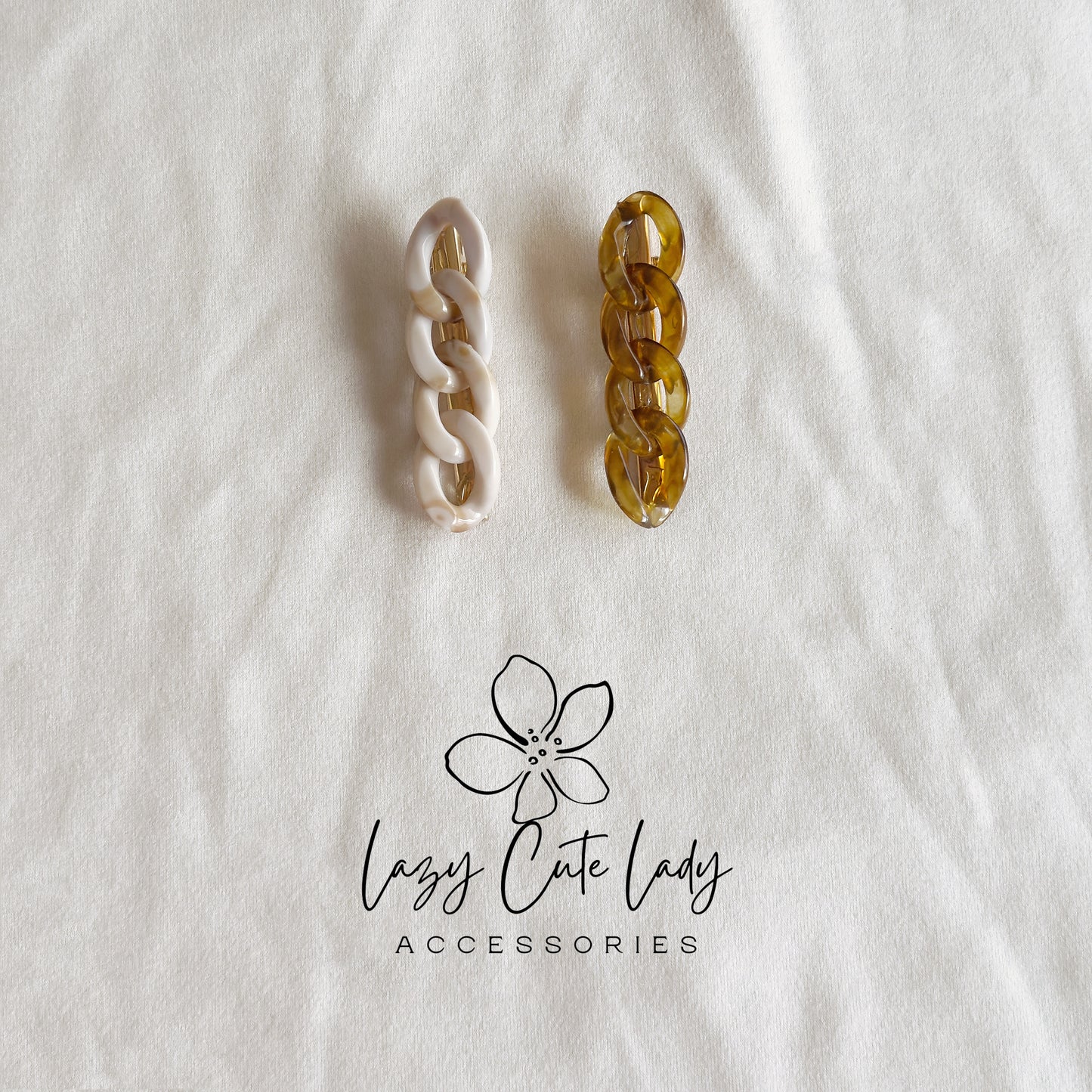 Chain & Pearl Hair Clip Set – Elegant Barrettes for All Ages