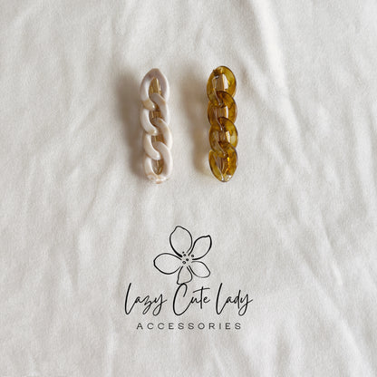 Chain & Pearl Hair Clip Set – Elegant Barrettes for All Ages