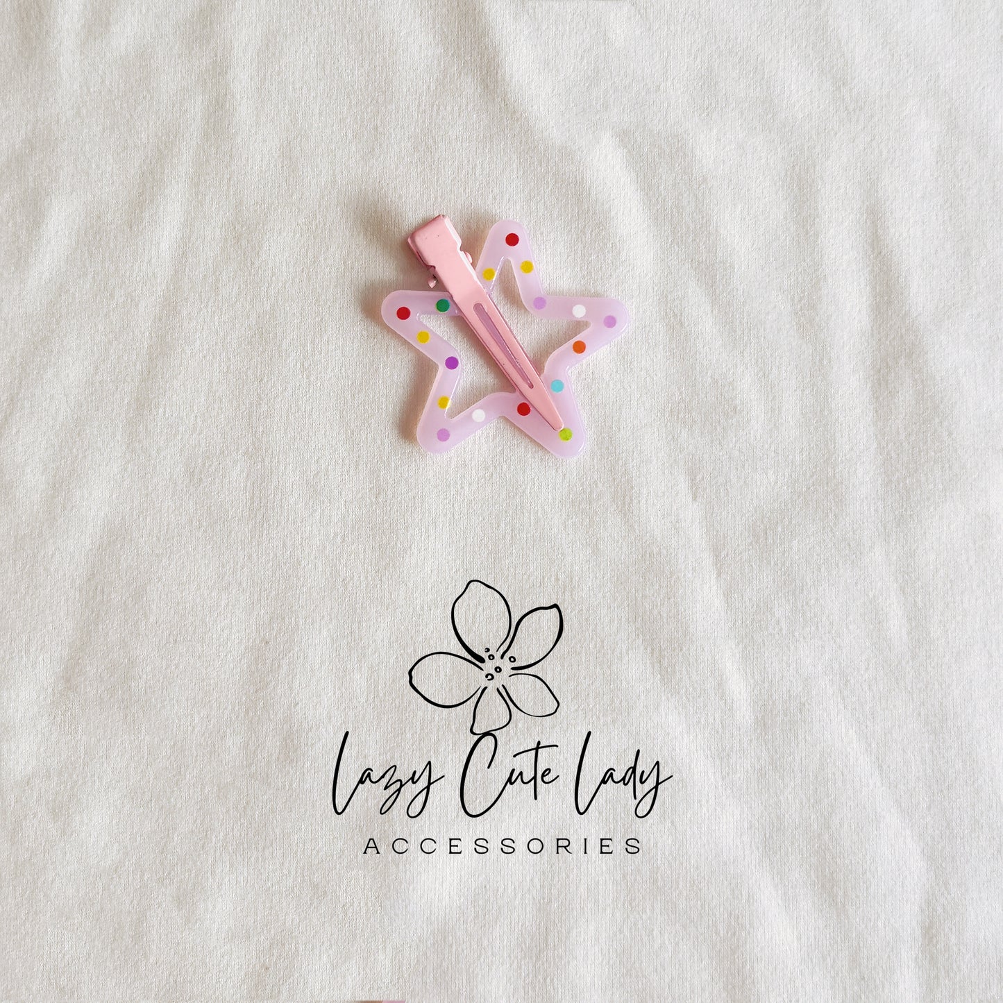 Colorful Star Hair Clip Set – Playful & Lightweight Barrettes for All Ages