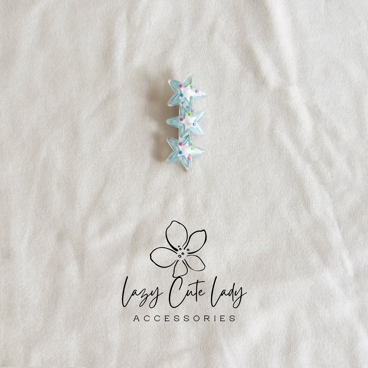 Colorful Star Hair Clip Set – Playful & Lightweight Barrettes for All Ages