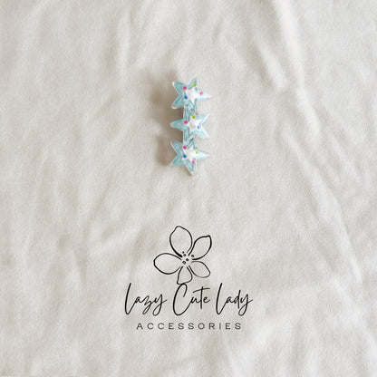 Colorful Star Hair Clip Set – Playful & Lightweight Barrettes for All Ages
