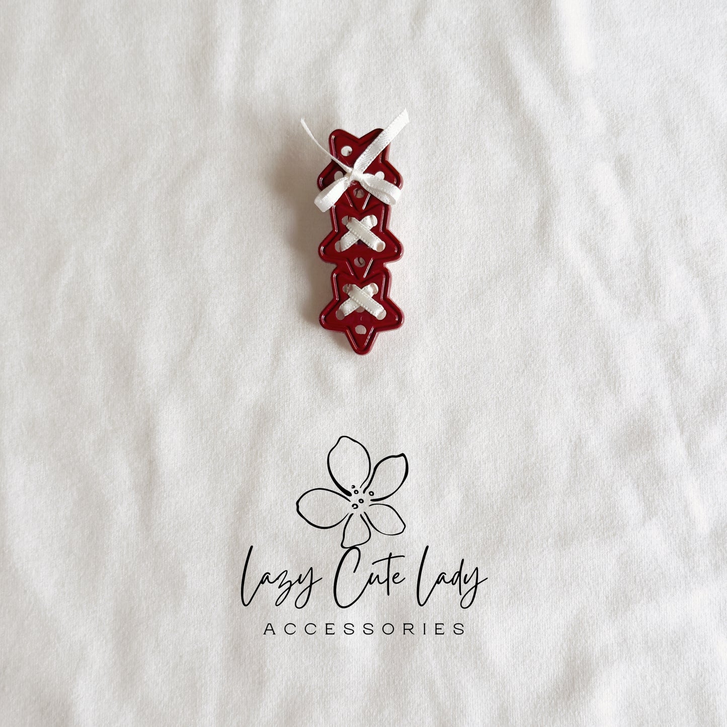 Ribbon-Laced Star Hair Clips – Sweet & Stylish Touch for Everyday Looks