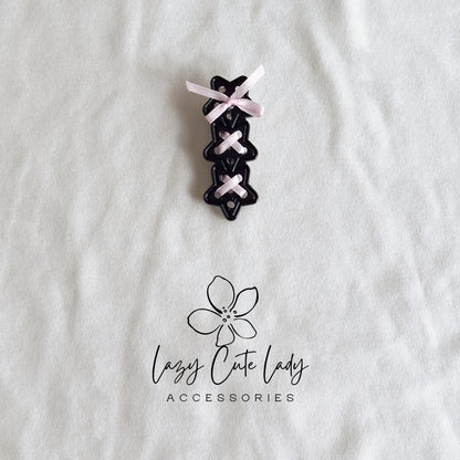 Ribbon-Laced Star Hair Clips – Sweet & Stylish Touch for Everyday Looks
