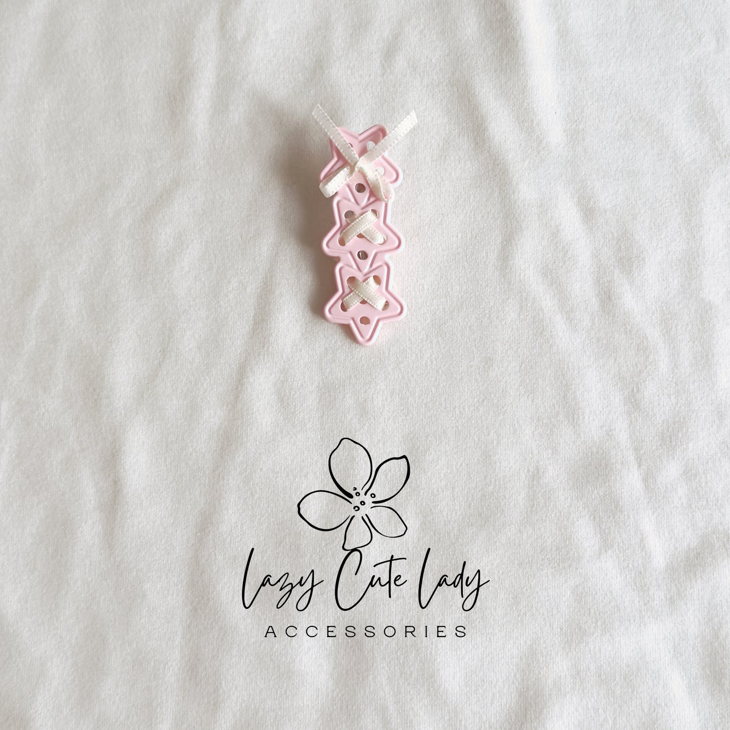Ribbon-Laced Star Hair Clips – Sweet & Stylish Touch for Everyday Looks