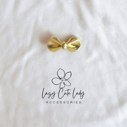 Metallic Bow Hair Clips – Chic & Minimalist Elegance