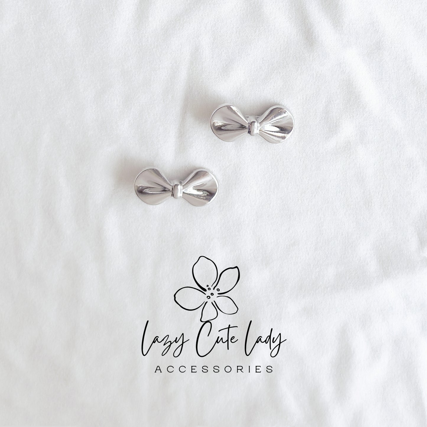 Metallic Bow Hair Clips – Chic & Minimalist Elegance