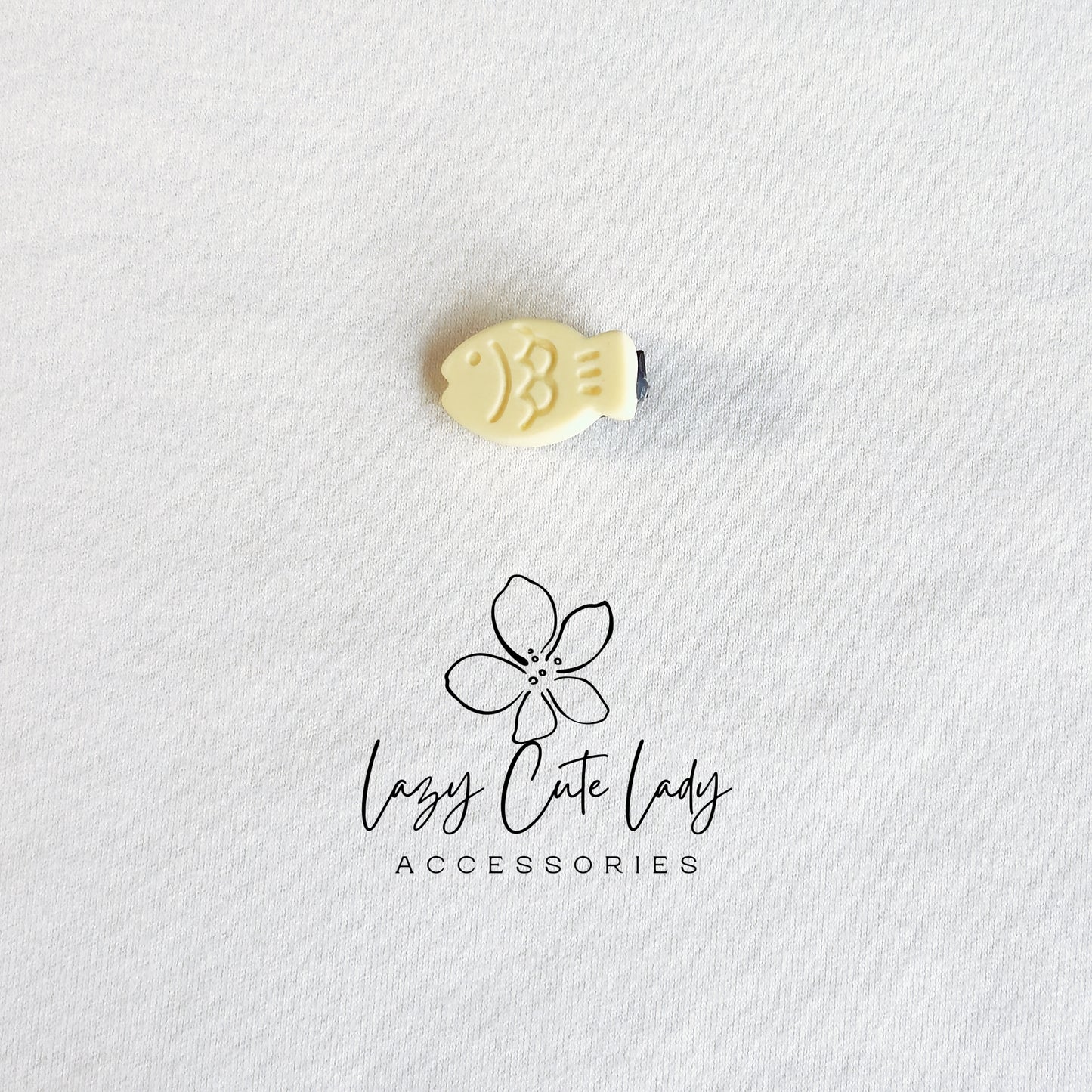 Mini Embossed Fish Hair Clips – 1" Pastel Snap Clips for All Ages