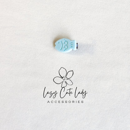 Mini Embossed Fish Hair Clips – 1" Pastel Snap Clips for All Ages
