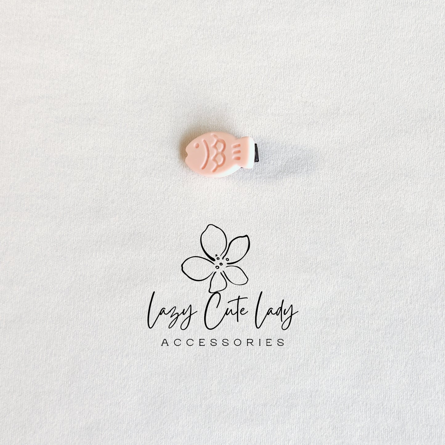 Mini Embossed Fish Hair Clips – 1" Pastel Snap Clips for All Ages