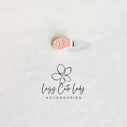 Mini Embossed Fish Hair Clips – 1" Pastel Snap Clips for All Ages