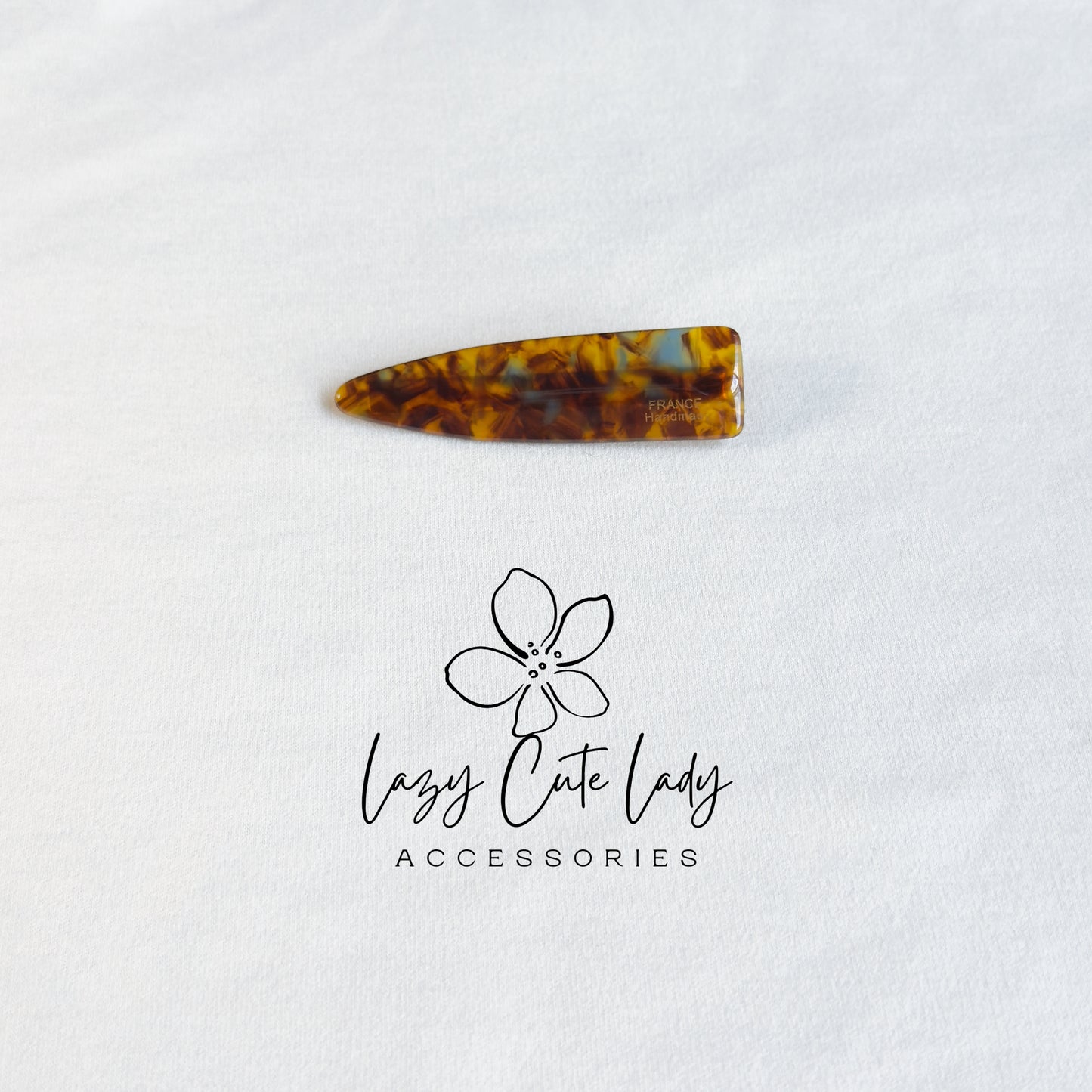 Eco Acetate Tapered Snap Hair Clips – Modern Classic Barrettes in Multiple Sizes &amp; Colors