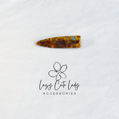 Eco Acetate Tapered Snap Hair Clips – Modern Classic Barrettes in Multiple Sizes &amp; Colors