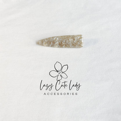 Eco Acetate Tapered Snap Hair Clips – Modern Classic Barrettes in Multiple Sizes &amp; Colors
