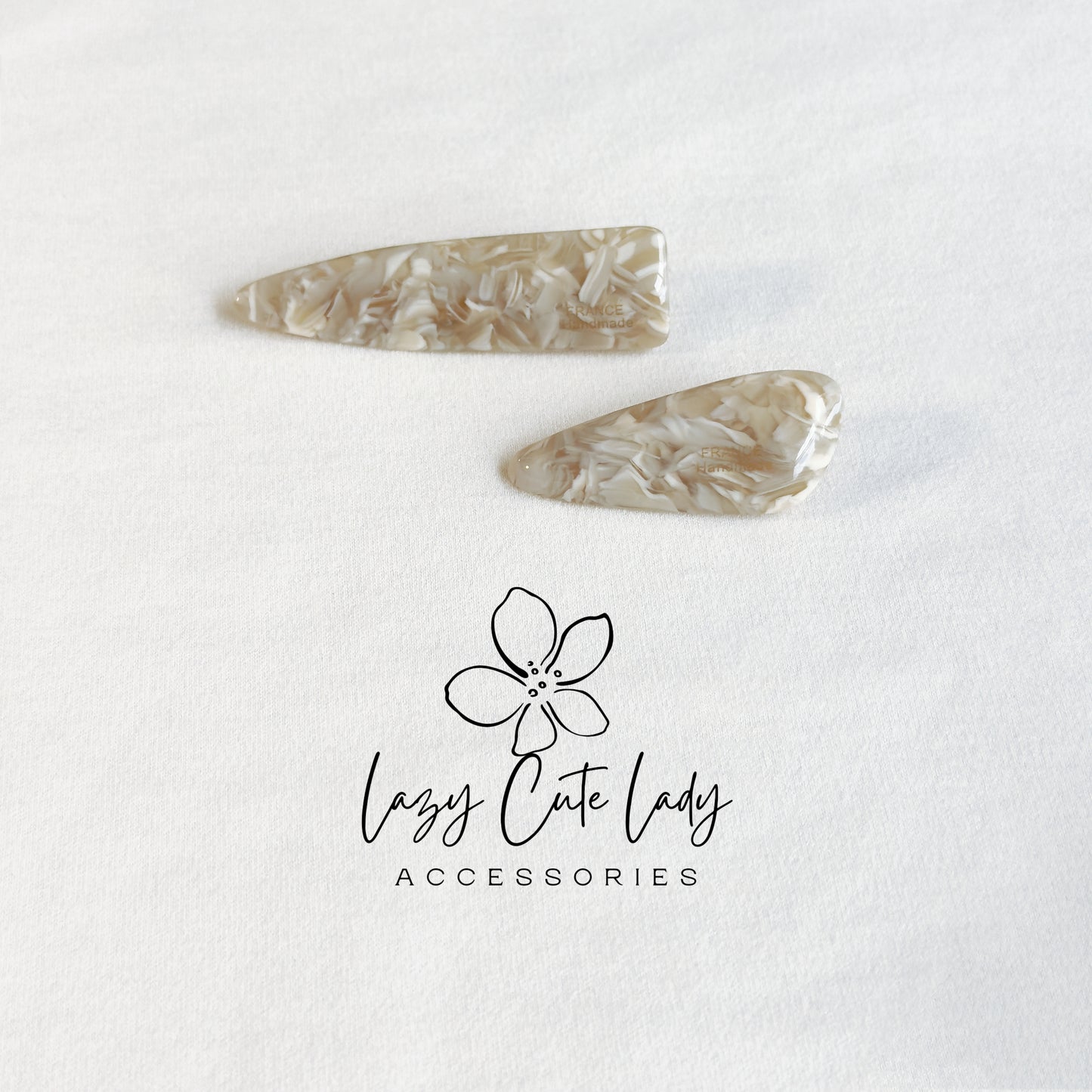 Eco Acetate Tapered Snap Hair Clips – Modern Classic Barrettes in Multiple Sizes &amp; Colors