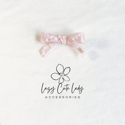 Eco Acetate Bow Hair Clip – Elegant French Style Barrette for All Ages