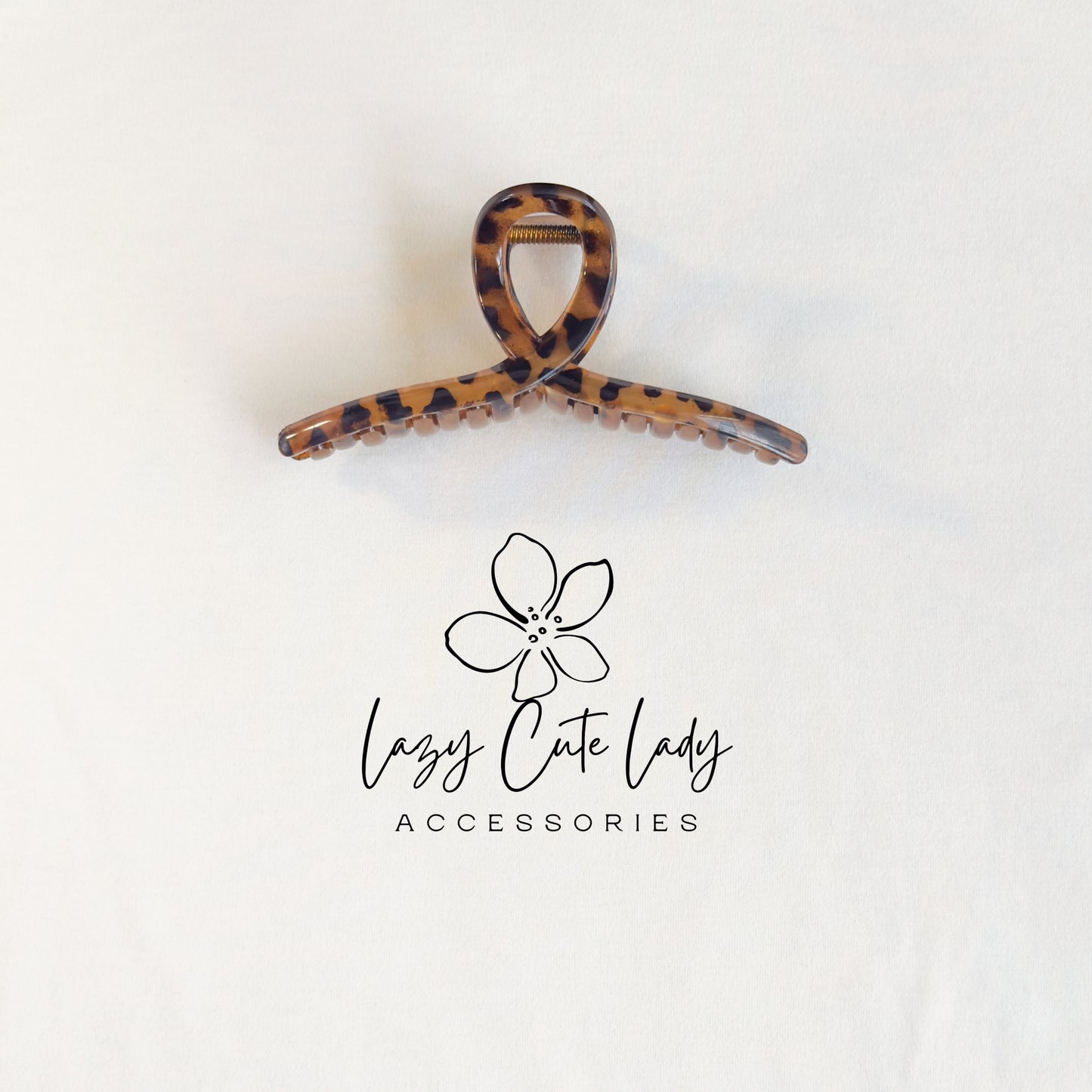 Acrylic Leopard Claw Clip – Classic Tortoise Shell Hair Clip in 2 Colors