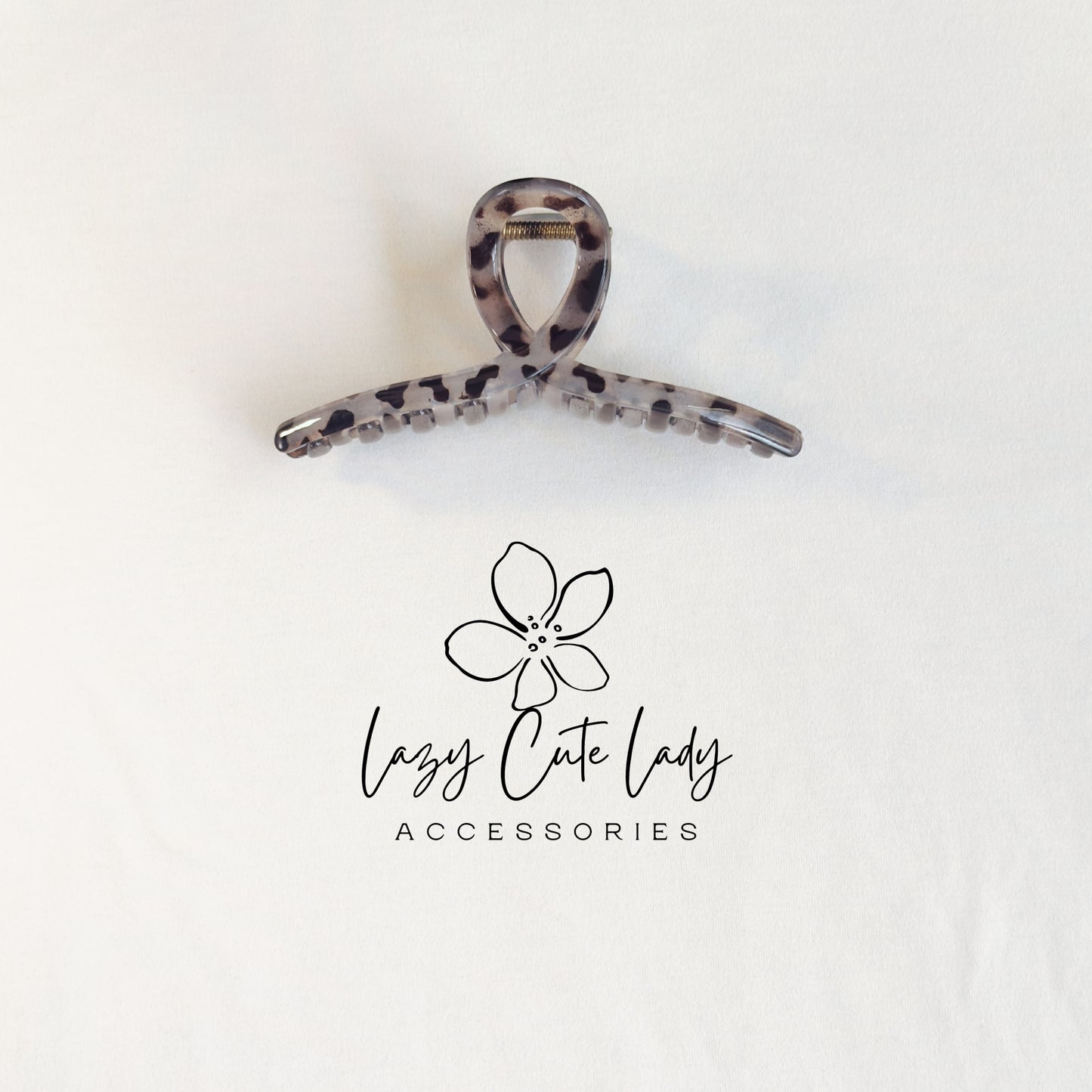 Acrylic Leopard Claw Clip – Classic Tortoise Shell Hair Clip in 2 Colors