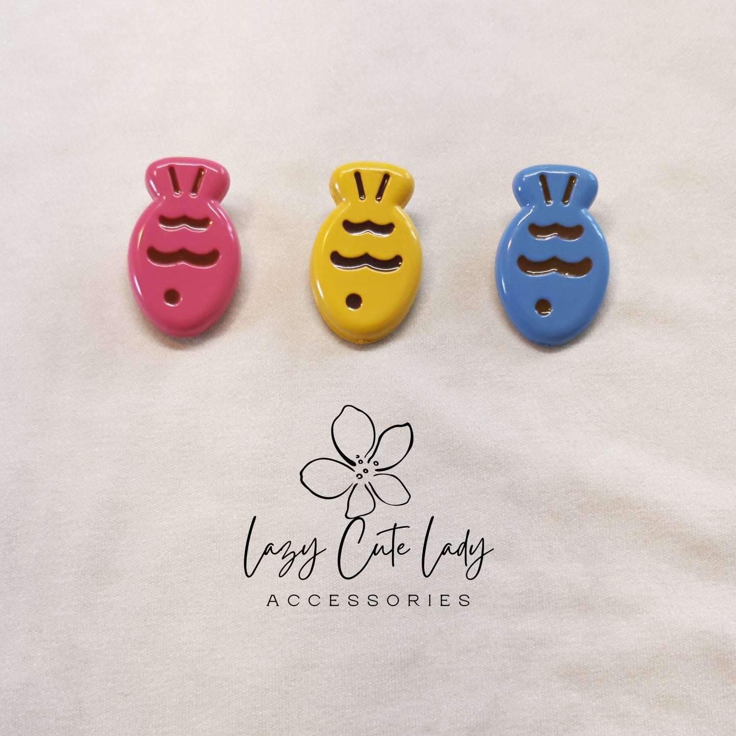 Lazy Cute Lady – Mini Fish Clip Collection- Baby hair Clips- Cute hair Clips- Gift