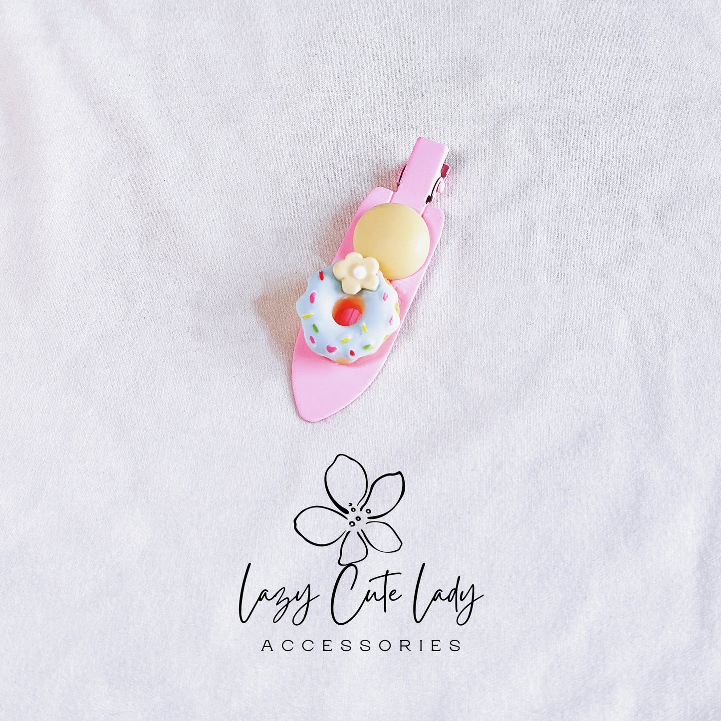 Colorful Candy and Snacks-themed Hair Clips Set