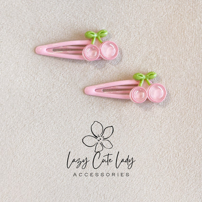 Fruit Hair Clips – Cute Snap Barrettes for Kids (Set of 5 Fruits)