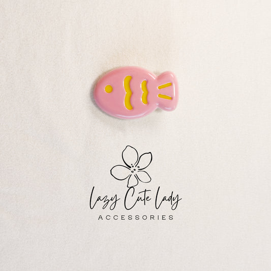 Mini &amp; Standard Summer Fish Hair Clips – New Pastel Colors for Summer