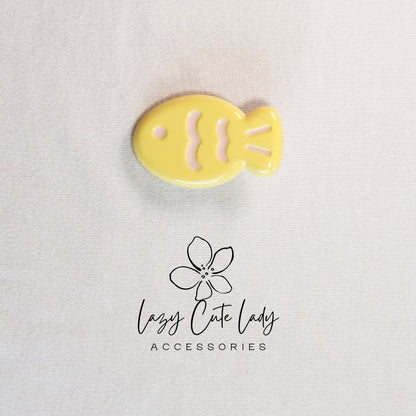 Mini &amp; Standard Summer Fish Hair Clips – New Pastel Colors for Summer