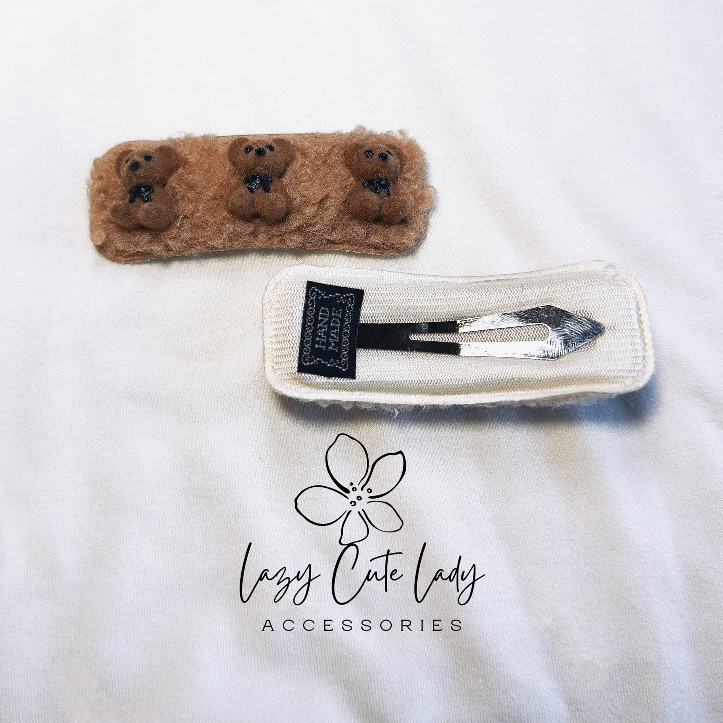 Cute Plush Bear Hair Clip - Adorable and Detailed Accessory