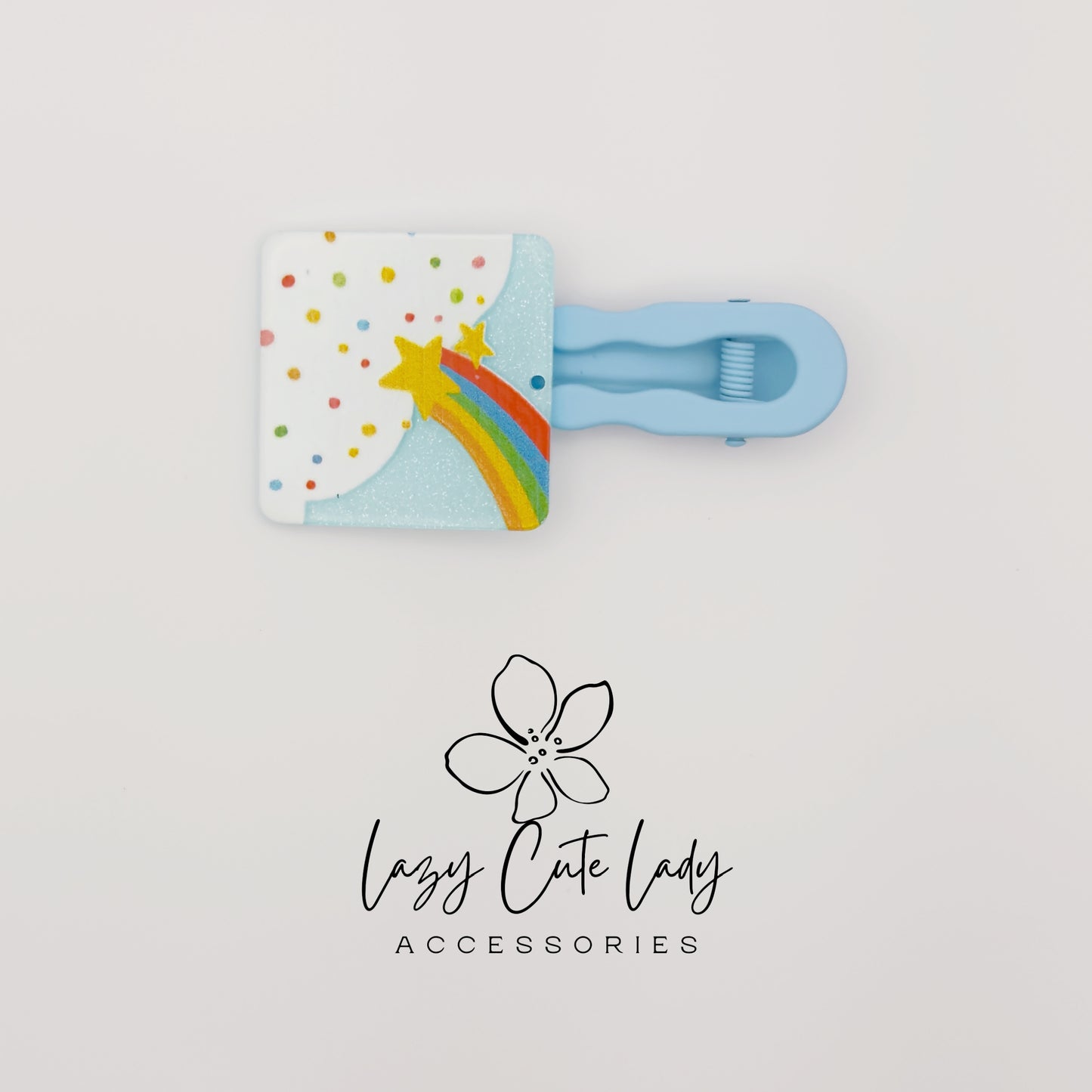 Whimsical Shape Hair Clips – Bunny, Rainbow, Floral &amp; Colorful Designs