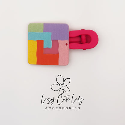 Whimsical Shape Hair Clips – Bunny, Rainbow, Floral &amp; Colorful Designs