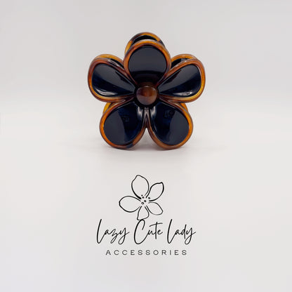 Tortoise Shell Flower Hair Clip – Acetate Barrette