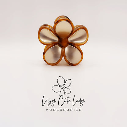 Tortoise Shell Flower Hair Clip – Acetate Barrette
