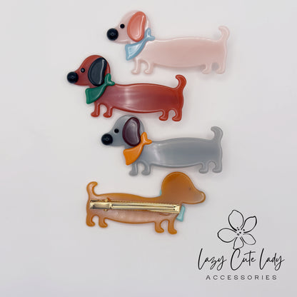 Dachshund Dog Hair Clip – Cute Sausage Dog Barrette