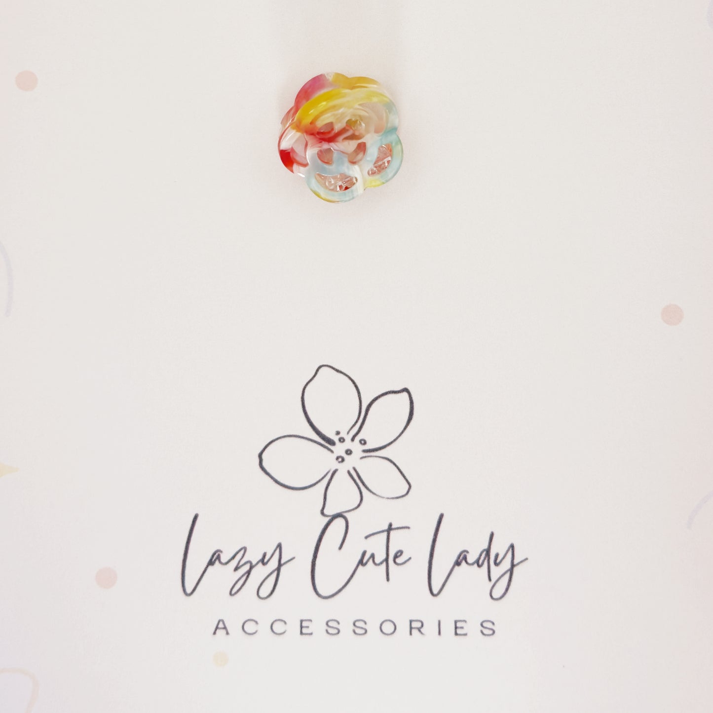 Mini Flower-Shaped Claw Clips – Colorful and Eco-Friendly Acetate Clips